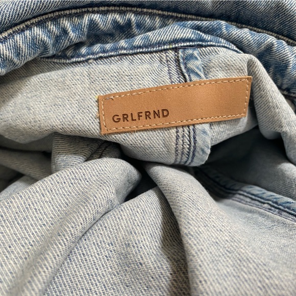 NWOT GRLFRND Donna Trench Denim Jacket in Wanderlust | REVOLVE Size L - Picture 5 of 7